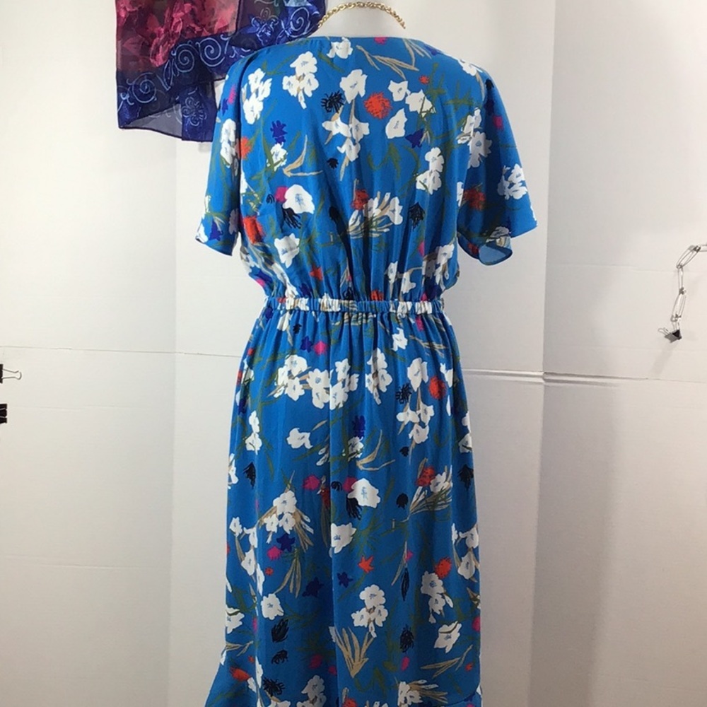 J Crew Mercantile faux wrap ruffle hi/low ruffle dress S - Picture 7 of 12